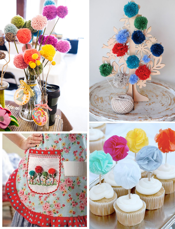 pom poms theme party
