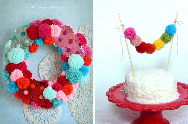 pom poms theme party